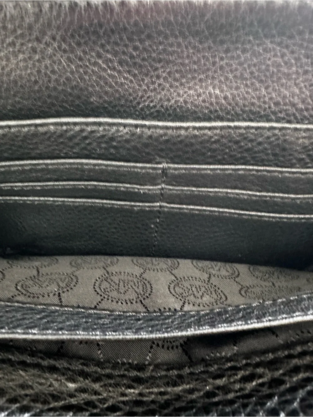 Michael Kors Black Pebbled Leather Crossbody with Gold MK Medallion